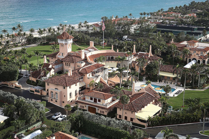 Former President Trump's Mar-a-Lago resort was searched by the FBI on Monday.