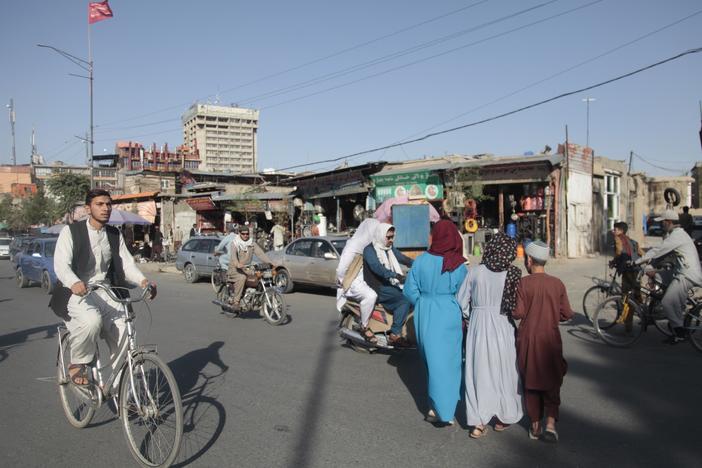 Kabul is awash in men and boys on rickety bicycles, because they can no longer afford the price of a bus ticket or a taxi.