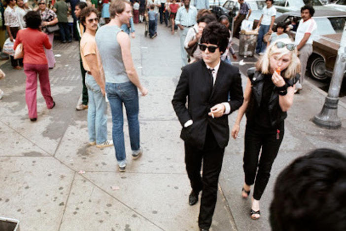 Debbie Harry and Clem Burke, 14th Street, NYC, circa 1976.