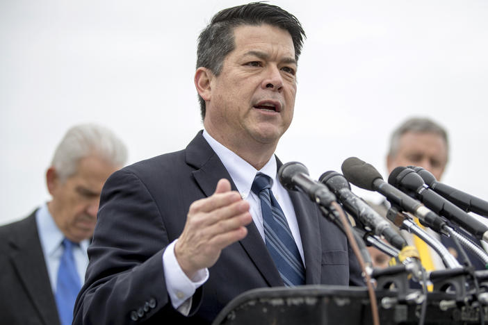 Then-California Rep. TJ Cox speaks at a news conference on Capitol Hill in Washington on Jan. 17, 2019.