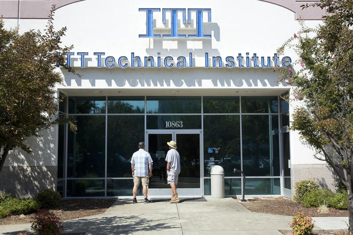 An ITT Technical Institute campus in Rancho Cordova, Calif., is seen on Sept. 6, 2016. Students who used federal loans to attend ITT Tech as far back as 2005 will automatically get that debt canceled.