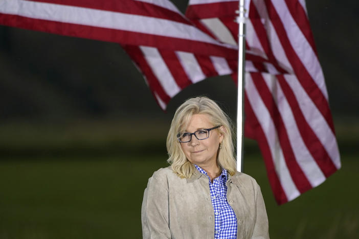 Rep. Liz Cheney, R-Wyo., appears at an Election Day gathering in Jackson, Wyo., to concede defeat in a GOP primary to Harriet Hageman, who was backed by former President Trump. Cheney vows that she will carry on her work to make sure Trump doesn't return to the presidency.