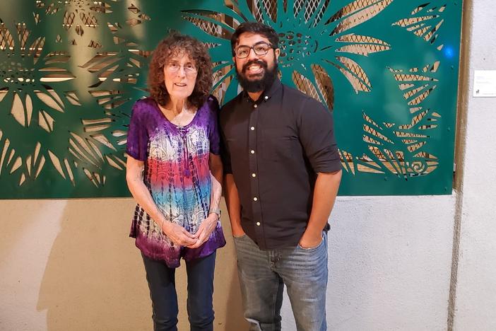 Author Jamil Jan Kochai and his former second-grade teacher, Susan Lung, were reunited after more than 20 years at a reading for the writer's second book, <em>The Haunting of Hajji Hotak and Other Stories, </em>in Davis, California.