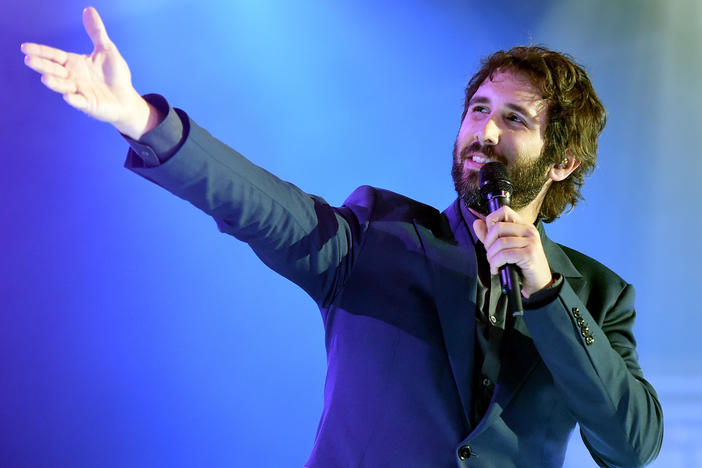 Singer Josh Groban performs in Phoenix, on March 28, 2015.