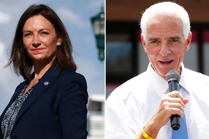 Florida state Agriculture Commissioner Nikki Fried and Rep. Charlie Crist lead the Democratic primary to try to defeat Republican Gov. Ron DeSantis.