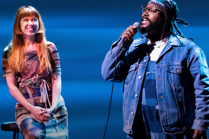Holly Herndon performs at TED2022: A New Era in April, 2022 in Vancouver, Canada.