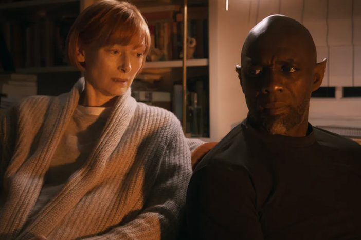 Tilda Swinton plays a literary scholar and Idris Elba is the Djinn she conjures in <em>Three Thousand Years of Longing</em>.