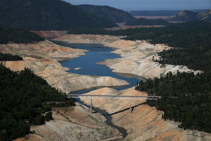 Data centers have become integral to a global economy that's powered by digital information. However, many of the facilities depend on water to keep from overheating. That is further straining water resources in places like California, where Lake Oroville is almost dry due to severe drought that's being fueled by climate change.