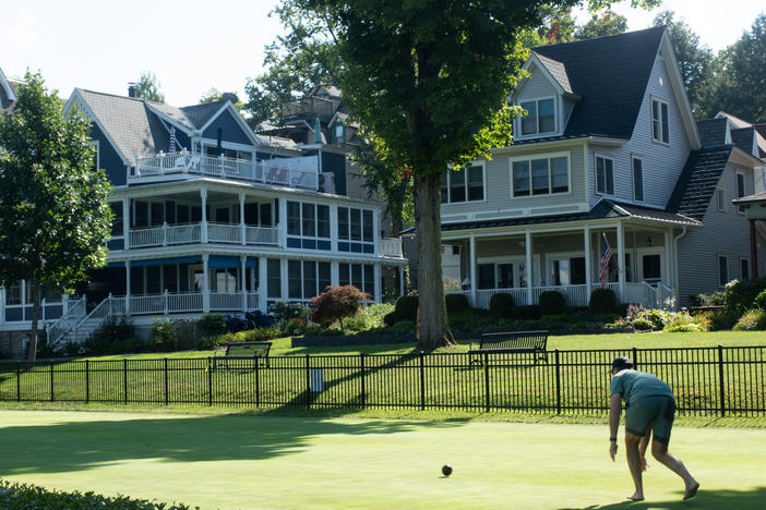 Chautauqua has a strict set of zoning restrictions aimed at preserving the Victorian look of the community. Though many do, visitors don't have to attend cultural events. If they want they can  bicycle, swim or play lawn games.