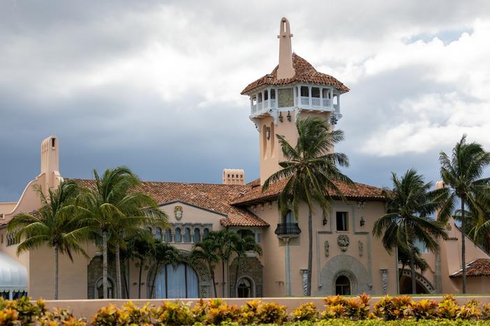 Mar-a-Lago is seen Aug. 16, 2022, a week after the FBI searched the home of former President Trump in Palm Beach, Fla., for classified documents.