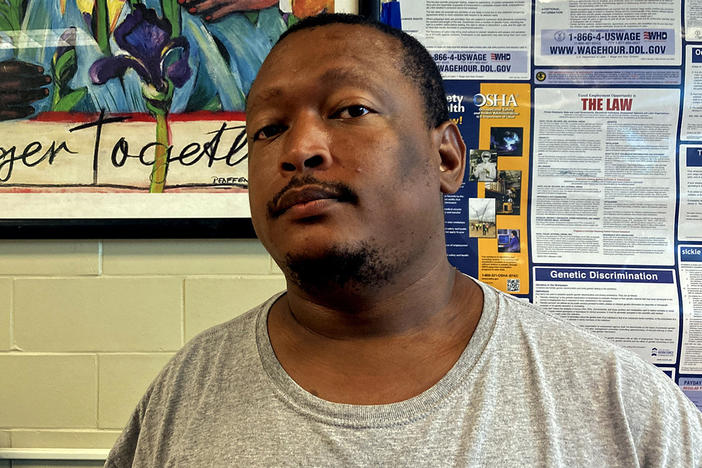 David Williams is a stocker at a Dollar General store in New Orleans. He's pushing for better work conditions and pay at his store with help from Step Up Louisiana.