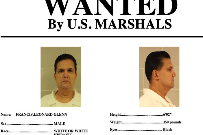 This wanted poster provided by the U.S. Marshals Service shows Leonard Francis, also known as "Fat Leonard," who was on home confinement, and allegedly cut off his GPS ankle monitor and left his home on the morning of Sept. 4, 2022.