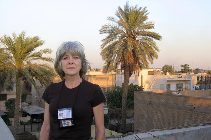 Anne Garrels on location in Iraq in 2006