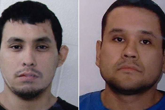 Authorities said on Wednesday that Myles Sanderson (right), the second suspect in the stabbing deaths of 10 people in the province of Saskatchewan, died shortly after his arrest. Damien Sanderson (left), his brother, had been found dead on Monday with wounds that did not appear to be self-inflicted.