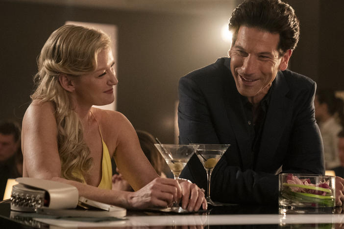 Gretchen Mol and Jon Bernthal as Julian Kaye star in Showtime's <em>American Gigolo. </em>