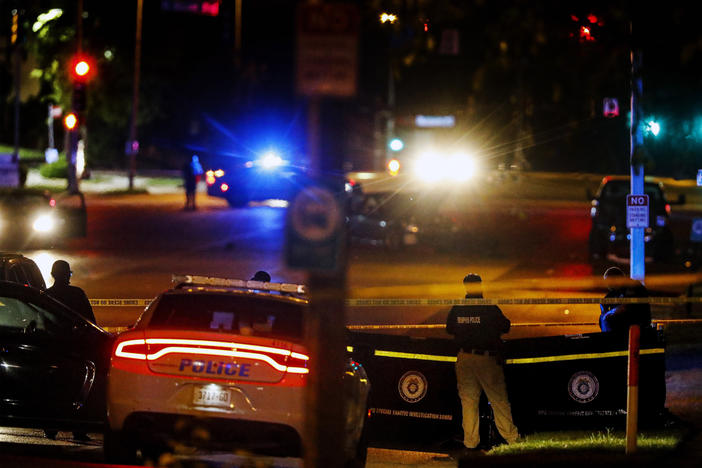 Police in Memphis, Tenn., said a man who drove around the city shooting at people during an hours-long rampage that forced frightened people to shelter in place Wednesday has been arrested.