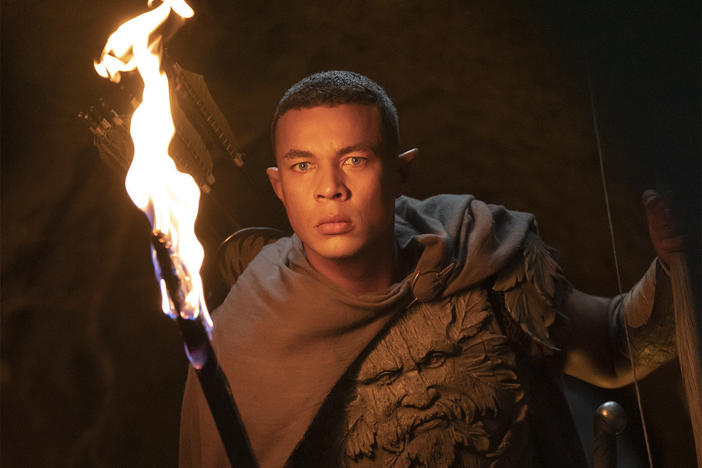 Ismael Cruz Cordova as Arondir in Prime Video's The Lord of the Rings: The Rings of Power.