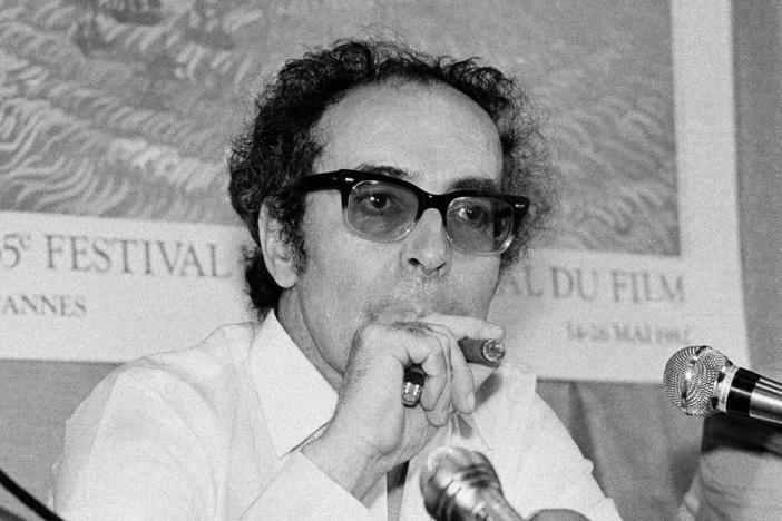 Film director Jean-Luc Godard at Cannes festival in 1982. He was a key figure in French New Wave cinema. He died at 91, according to French media.