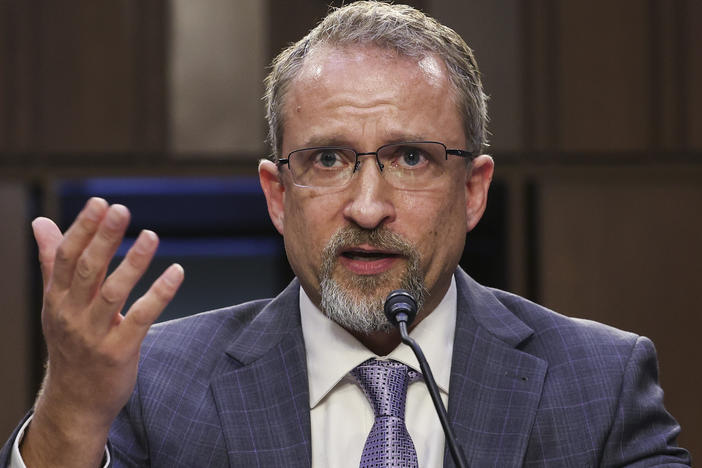 Peiter "Mudge" Zatko, former head of security at Twitter, testifies before the Senate Judiciary Committee on data security at Twitter, on Capitol Hill, September 13, 2022 in Washington, DC.