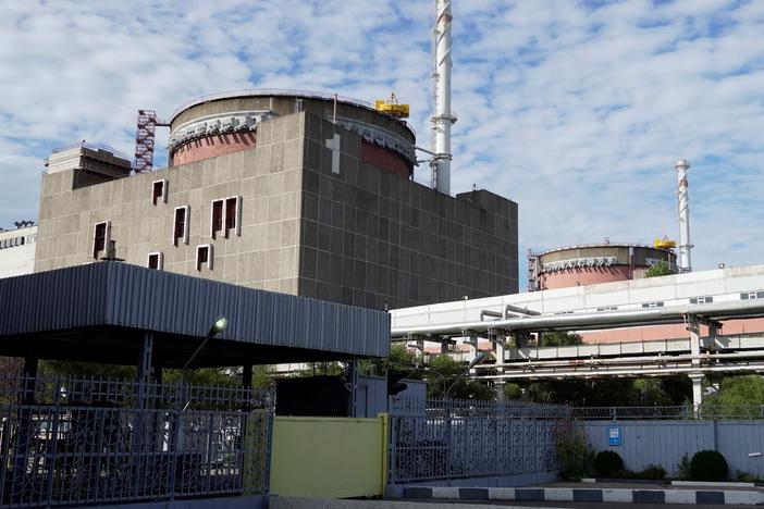 The Zaporizhzhia Nuclear Power Plant in Enerhodar on Sunday. It is the largest nuclear power plant in Europe and among the 10 largest in the world.