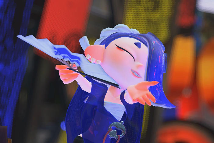 Shiver, one of the headlining idols of 'Splatoon 3.'