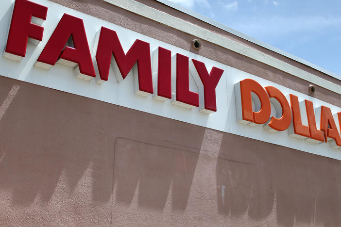 Family Dollar says it is recalling six Colgate products sold at stores across 11 different states because of the products being stored outside of recommended temperature requirements. Here, a Family Dollar store is seen on July 28, 2014 in Hollywood, Fla.