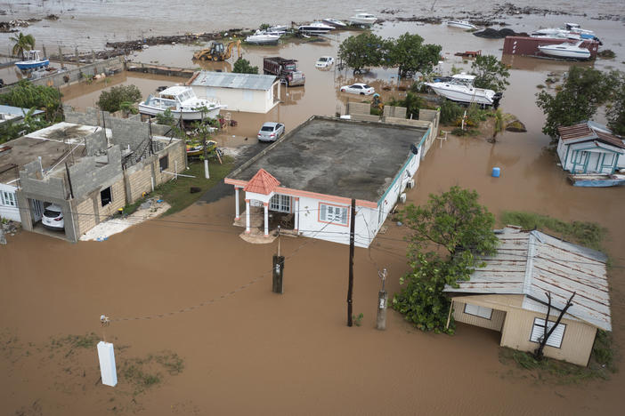 Hurricane Fiona, which made landfall on Sunday, has damaged reservoirs and water filtration plants. Puerto Rico's only water agency is scrambling to restore services, but officials say they're waiting for flooded rivers to subside.