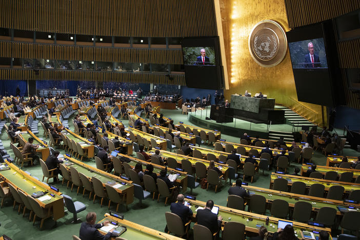 The 77th session of U.N. General Assembly opened at the United Nations headquarters on Sept. 13 in New York City. The session's high-level debate begins on Tuesday.