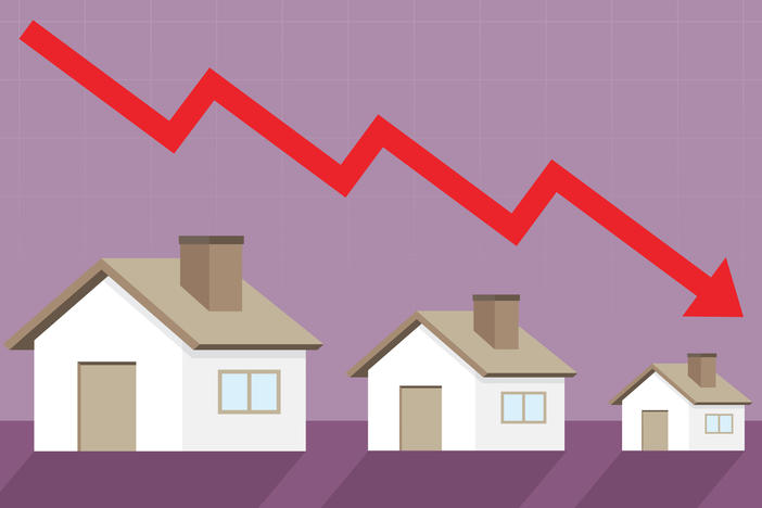 Both home prices and the pace of home sales are falling nationally as higher mortgage rates cool off the market.