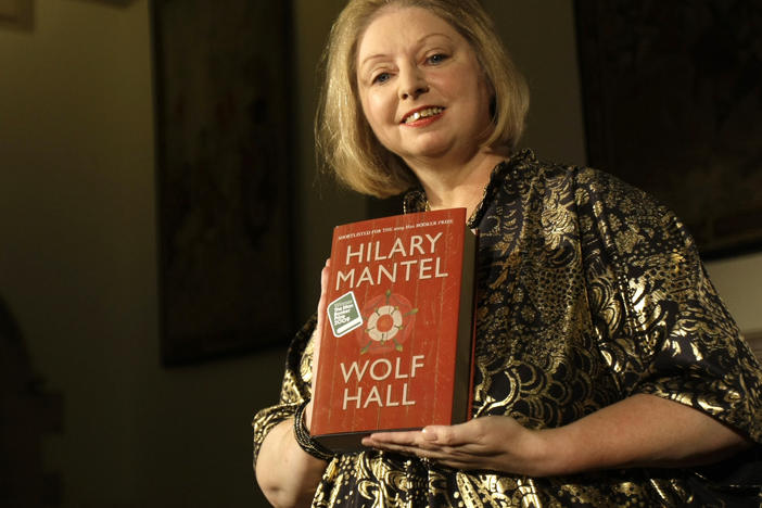Hilary Mantel with her book, "Wolf Hall," in 2009.