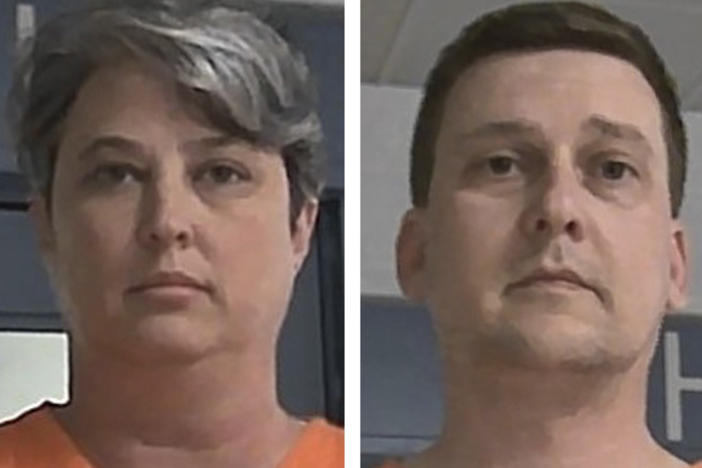 Diana Toebbe (left) and Jonathan Toebbe entered new guilty pleas on Tuesday in a case involving an alleged plot to sell secrets about nuclear-powered warships.
