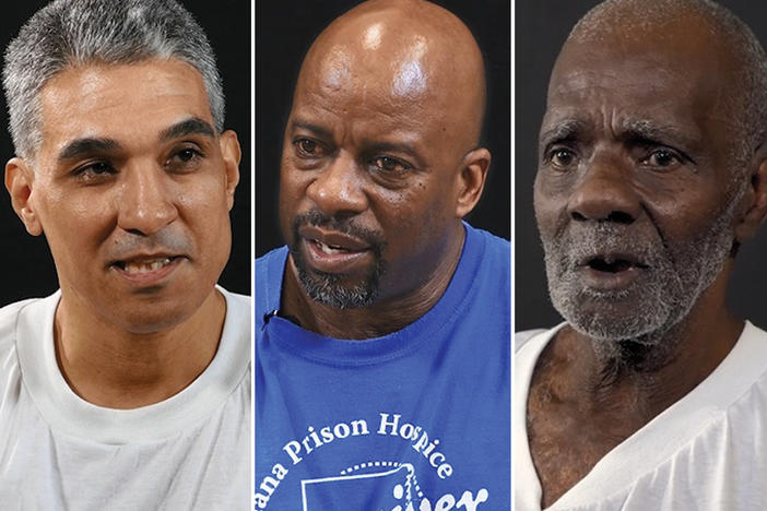 From left, Gordon Newman, Frank Green, Sammie Robinson and Terry Pierce open up about life in the Angola Louisiana State Penitentiary.
