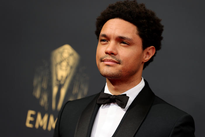 Trevor Noah announced Thursday that he'd be leaving <em>The Daily Show</em> after seven years.<em> </em>"My time is up," he said. "But in the most beautiful way." Noah is pictured above in Los Angeles in September 2021.