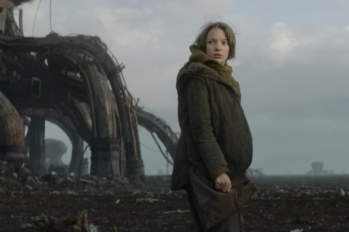 Raffiella Chapman as Vesper, a 13-year-old bio-hacker in <em>Vesper</em>.