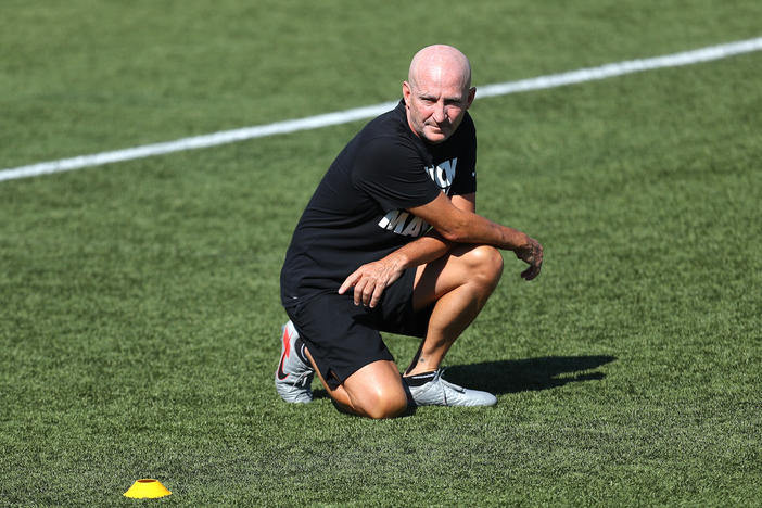 Paul Riley, seen here in July 2020, is among the former NWSL coaches whose behavior is detailed in the investigative report by Sally Q. Yates into abuse in the league.