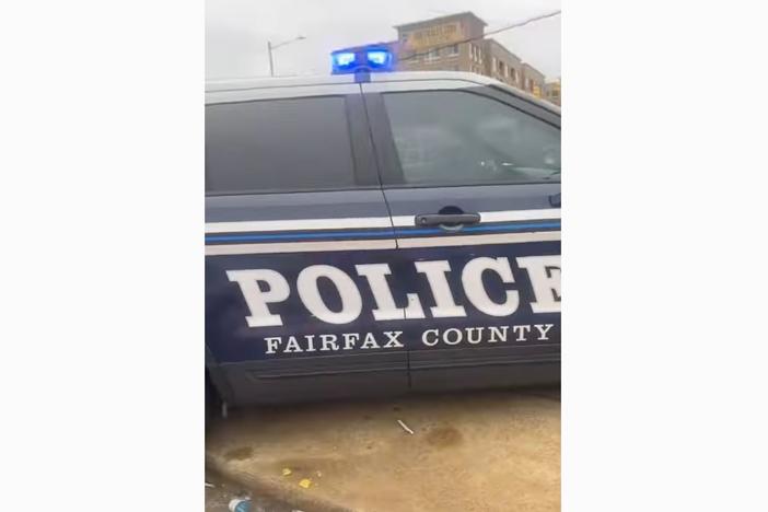 Video shot by Jamee Kimble shows the aftermath of a police stop in which officers hit the car Kimble and her children were driving in.