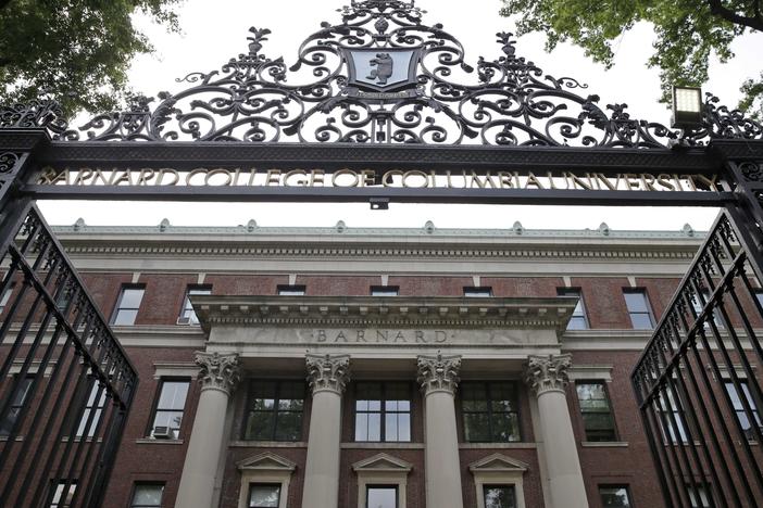 The entrance of Barnard College in New York City.