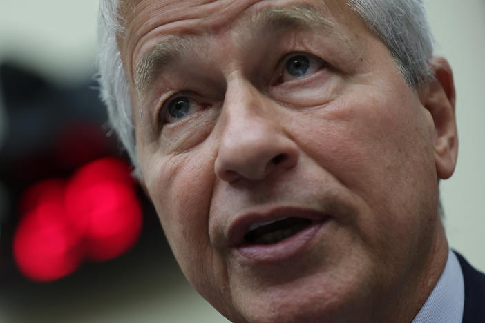 Chairman and CEO of JPMorgan Chase & Co. Jamie Dimon testifies during a hearing before the House Committee on Financial Services at Rayburn House Office Building on Capitol Hill on Sept. 21, 2022.