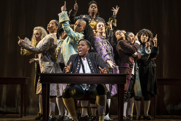 The company of this production of <em>1776</em> is multi-racial and trans, female and nonbinary.