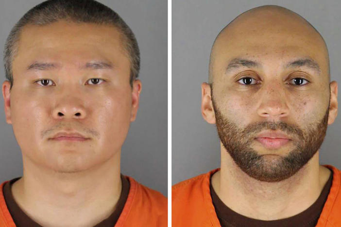 Tou Thao, left, and J. Alexander Kueng, are both former Minneapolis police officers charged in the May 2020 killing of George Floyd.