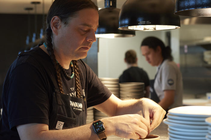 Sean Sherman is the co-founder of the Minneapolis restaurant, Owamni.