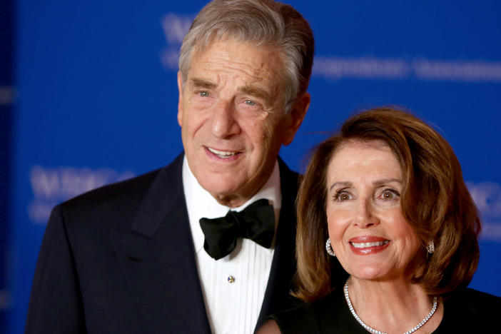 WASHINGTON, DC - APRIL 28: Paul Pelosi (L) and House Minority Leader Nancy Pelosi (D-CA) attend the 2018 White House Correspondents' Dinner at Washington Hilton on April 28, 2018 in Washington, DC.