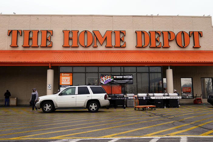The Home Depot store is seen in Philadelphia on Feb. 22. Home Depot workers in  the city could form the company's first unionized store.