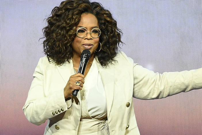 Oprah Winfrey speaks during Oprah's 2020 Vision: Your Life in Focus Tour at Chase Center on February 22, 2020 in San Francisco, California.