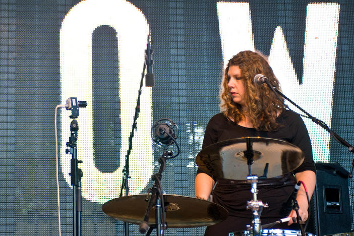 Mimi Parker performing in 2012 in Seattle, Wash.
