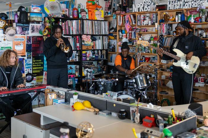 Ezra Collective performs a Tiny Desk concert.