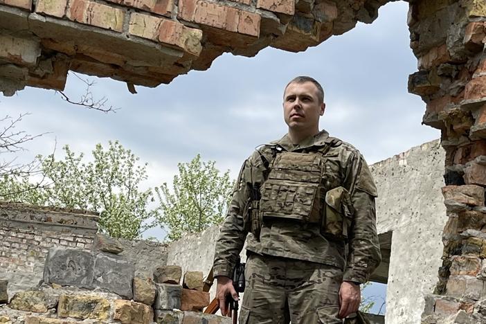 Col. Roman Kostenko liberated his home village in Kherson last week. Russian troops occupied his childhood home for months. They took his body armor and medals and left a grenade and a vulgar message on an outside wall.