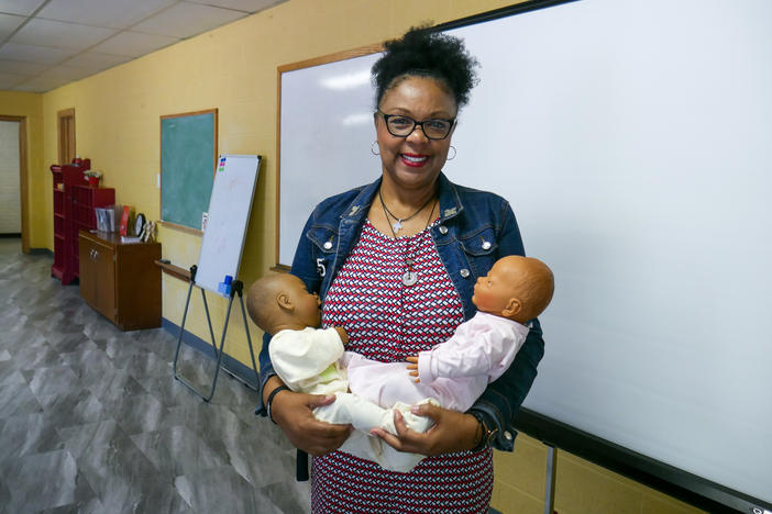 Peggy Jones-Foxx, president of the Wichita Black Nurses Association, teaches prenatal education classes as part of a new initiative to reduce Black infant mortality.