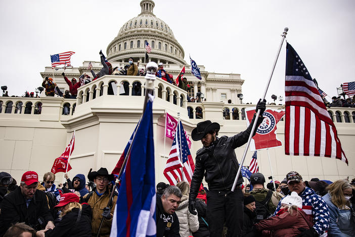 Trump supporters storm the U.S. Capitol following the then-president's rally on Jan. 6, 2021.