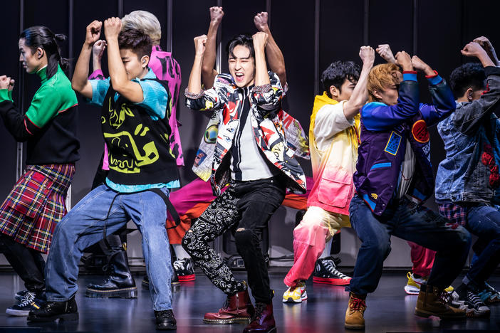 Kevin Woo and the cast of KPOP
